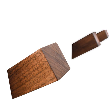 Walnut Wood Wall Hook (Set of 3)