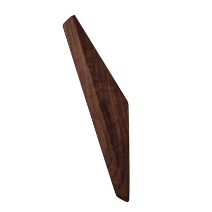 Angular Walnut Wood Wall Hook