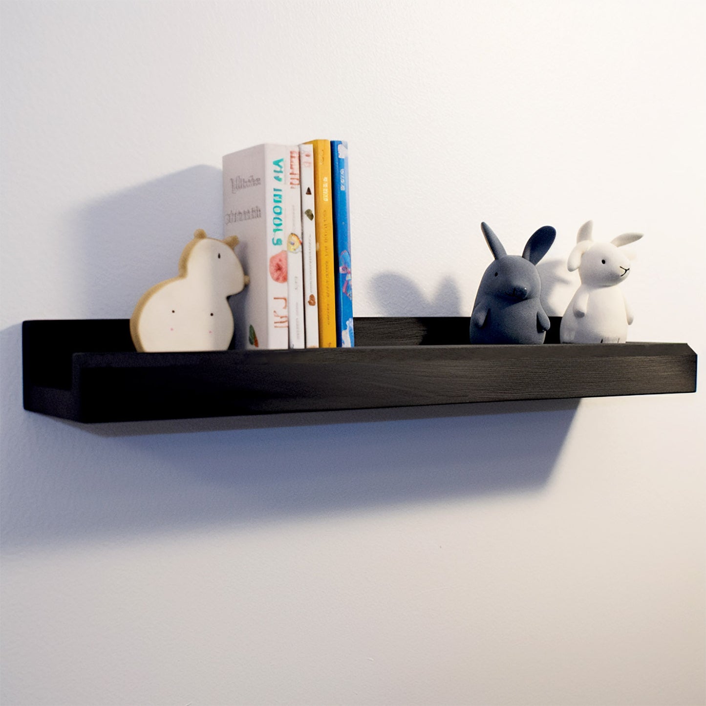 Ledge Wall Shelf Black 24x8x3.5