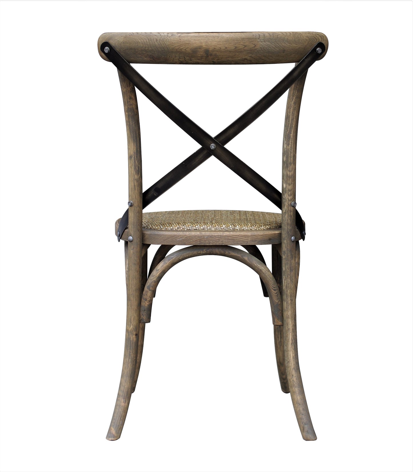 X Side Chair, Oak & Iron - pair