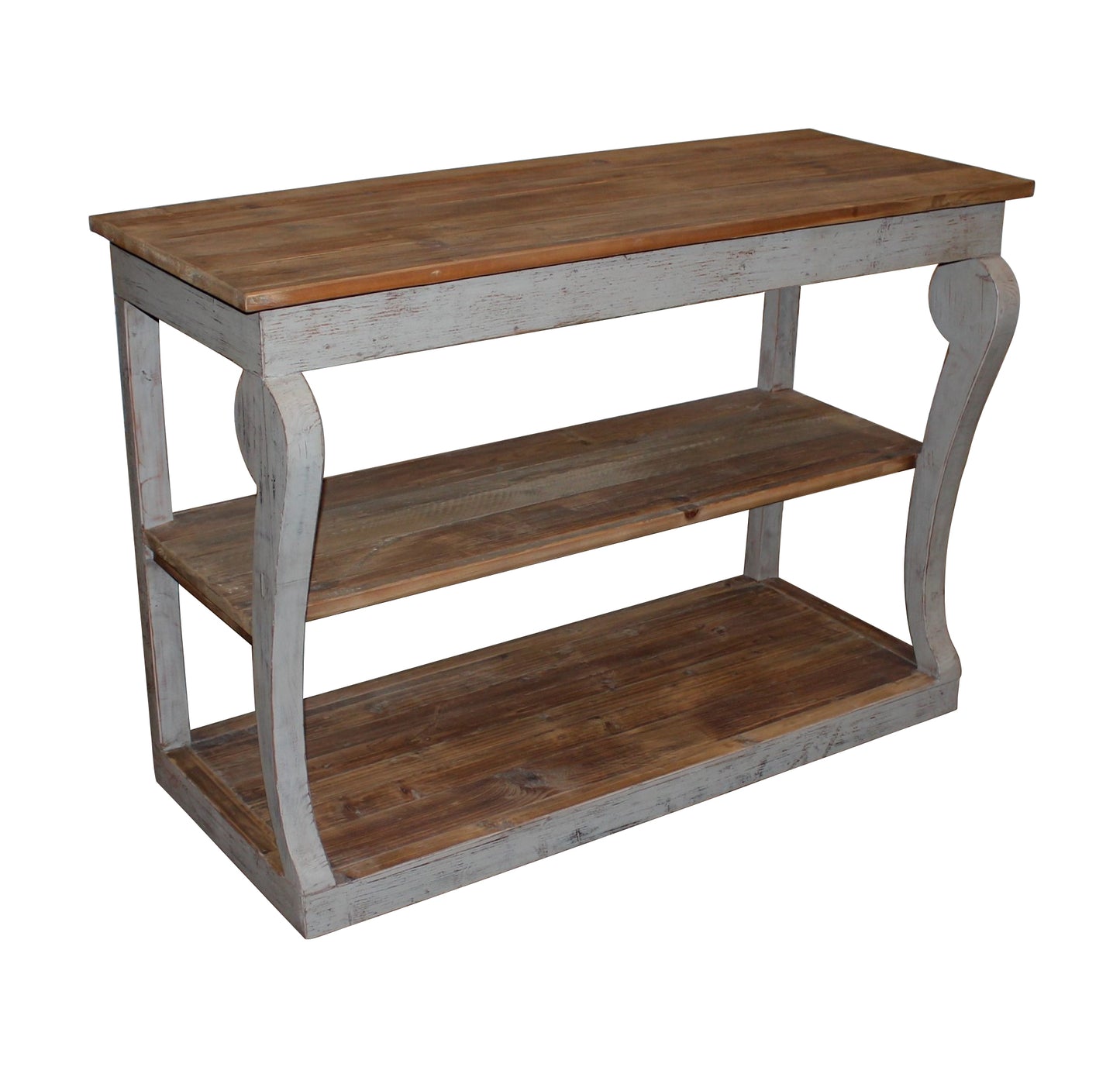 Cambrai 3-Tier Console, gray/natural