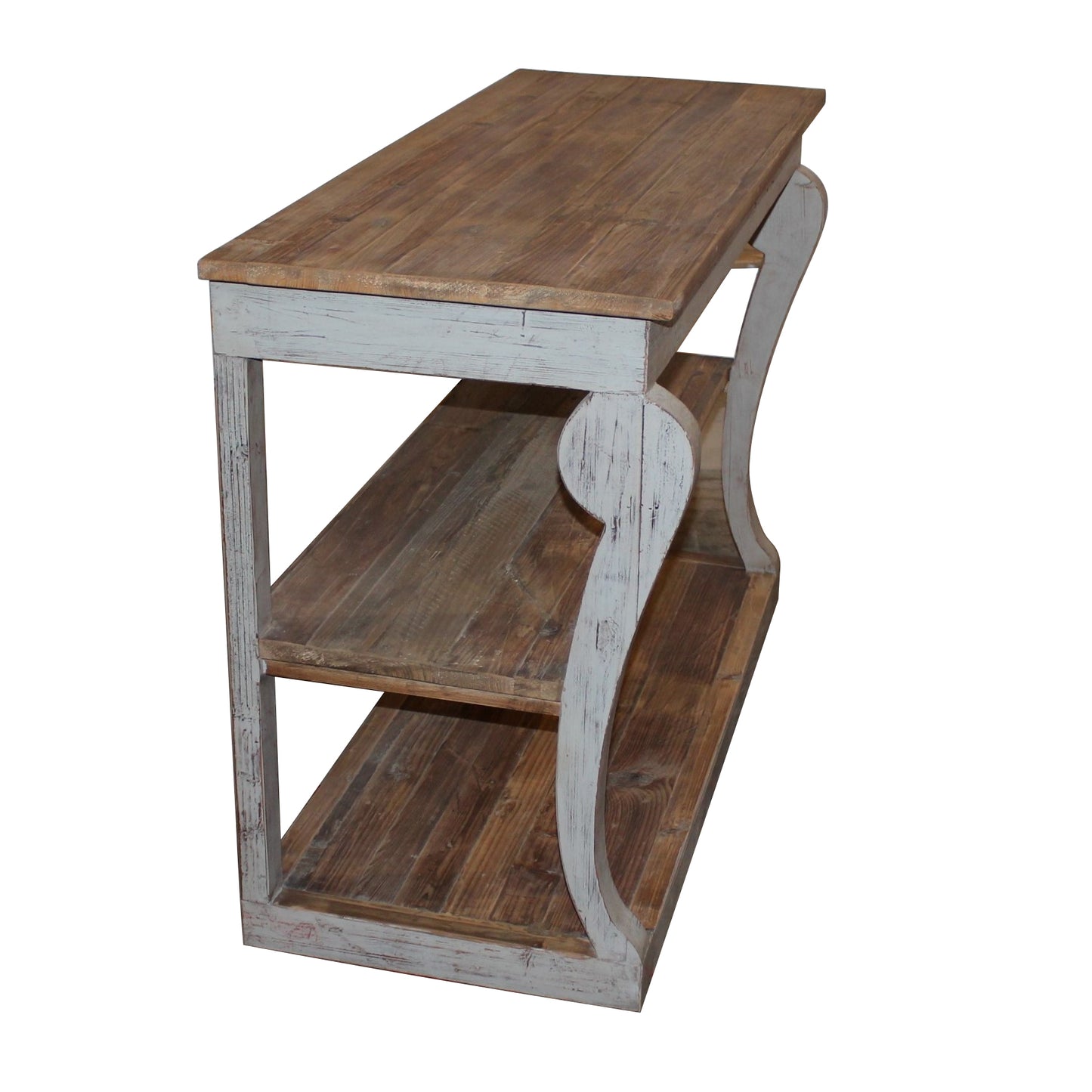 Cambrai 3-Tier Console, gray/natural