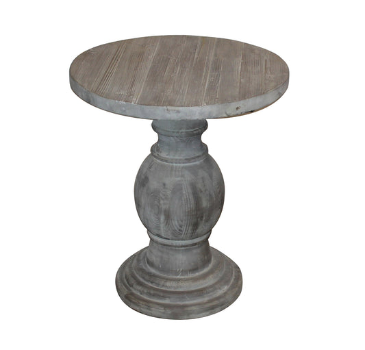 Dover End Table, gray wash