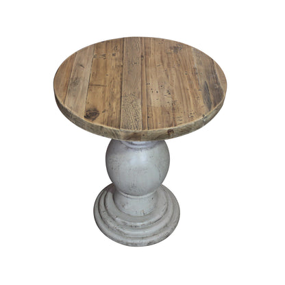 Dover End Table, gray/natural