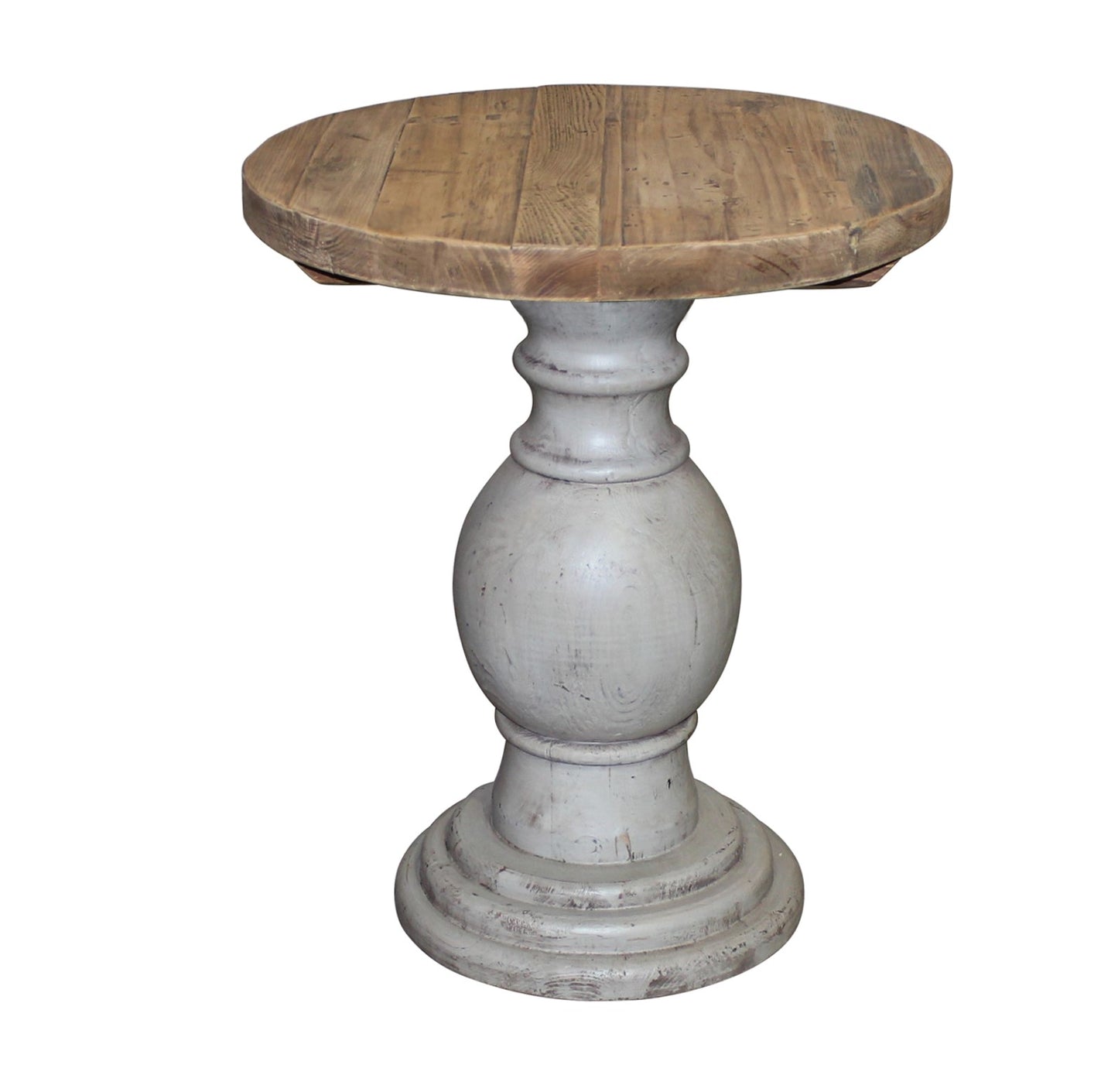 Dover End Table, gray/natural