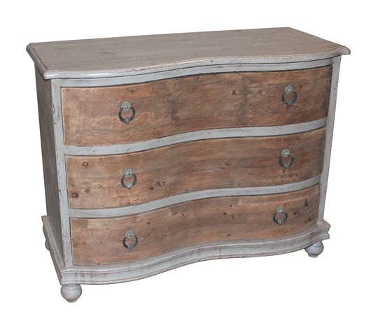 Madelyn 3 Drawer Chest, gray/natural
