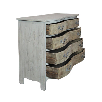 Braunton 4Drawer Chest, gray/natural