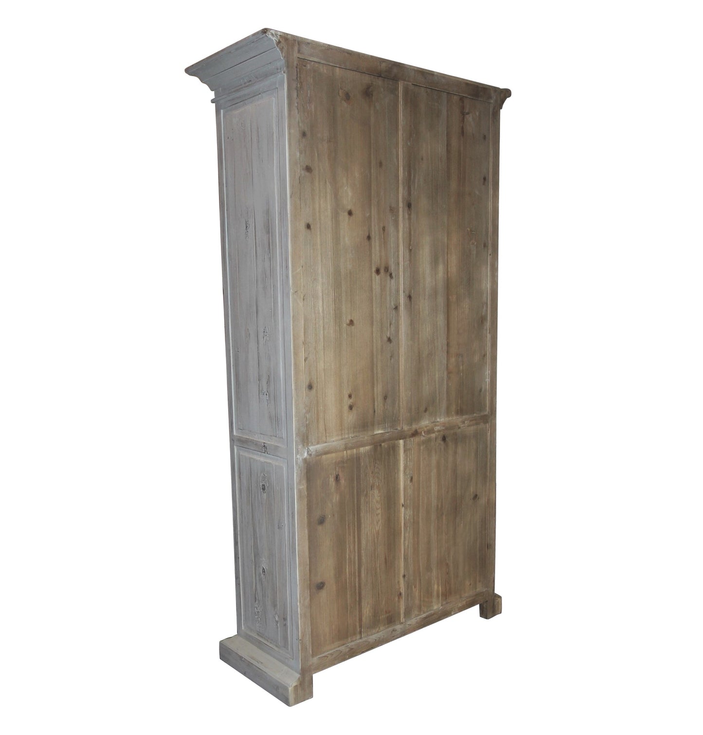 Garrity Vitrine Cabinet, light gray/driftwood