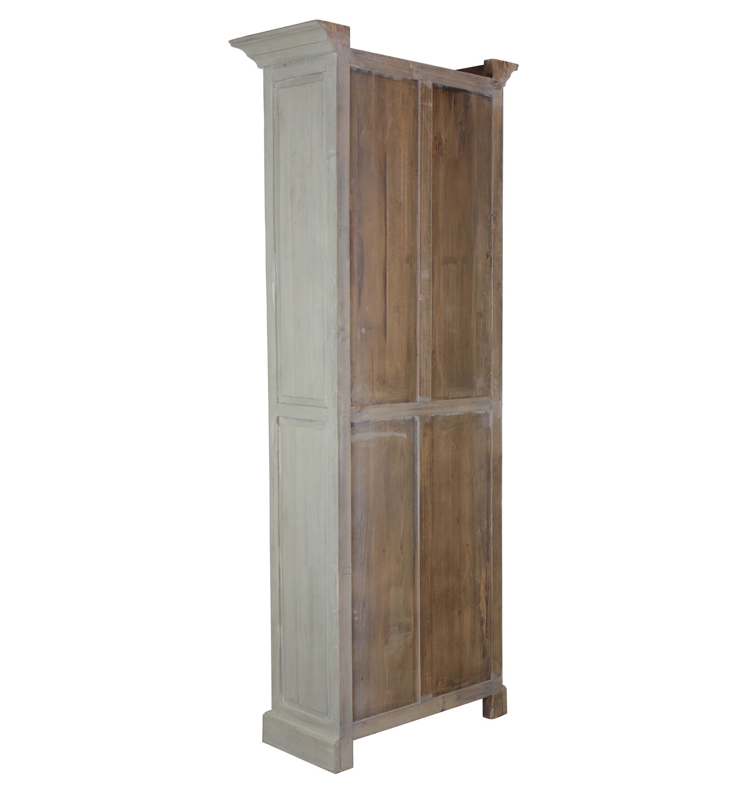 Garrity Narrow Vitrine Cabinet, natural/white