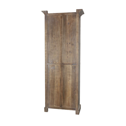 Garrity Narrow Vitrine Cabinet, natural/white