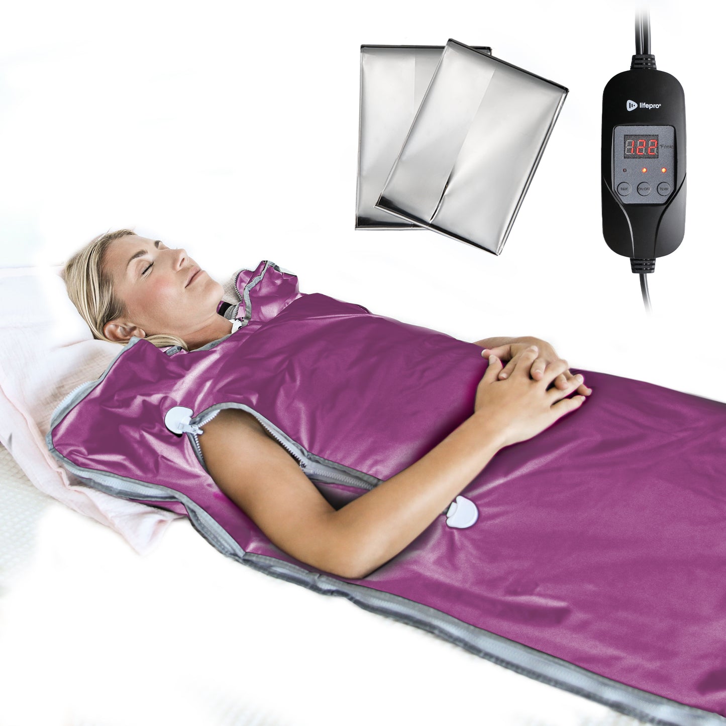 LifePro Sauna Blanket for Detoxification - Portable Far Infrared Sauna for Home Detox Calm Your Body and Mind