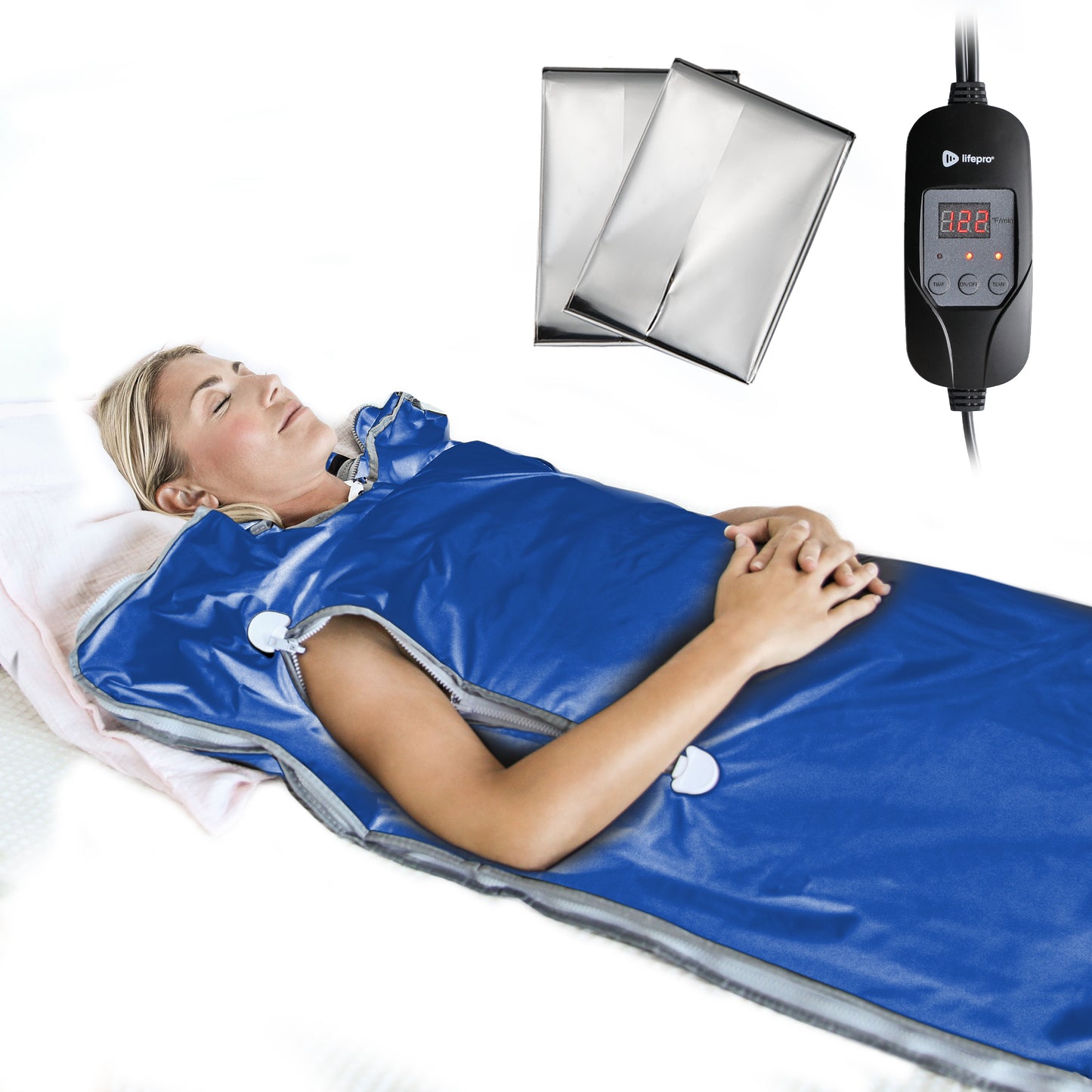 LifePro Sauna Blanket for Detoxification - Portable Far Infrared Sauna for Home Detox Calm Your Body and Mind