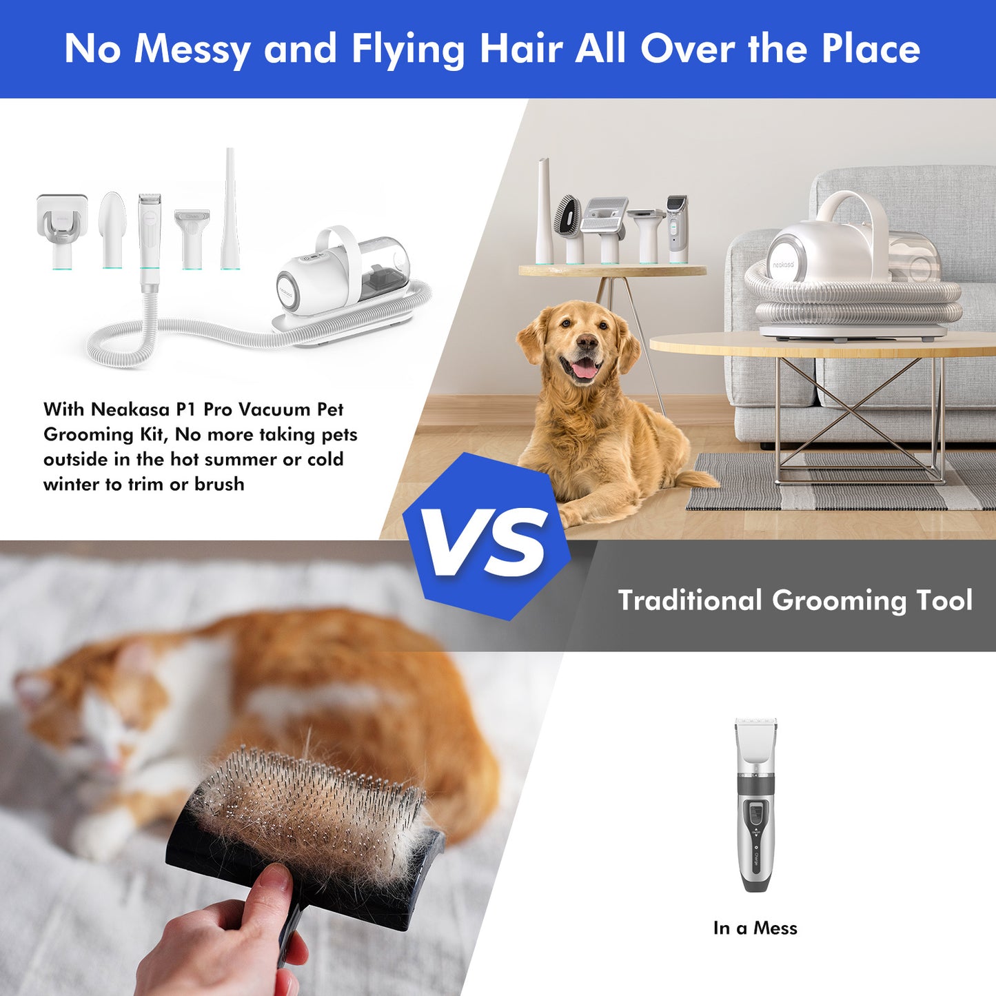 Neakasa P1 Pro Pet Grooming Vacuum for Dogs Cats