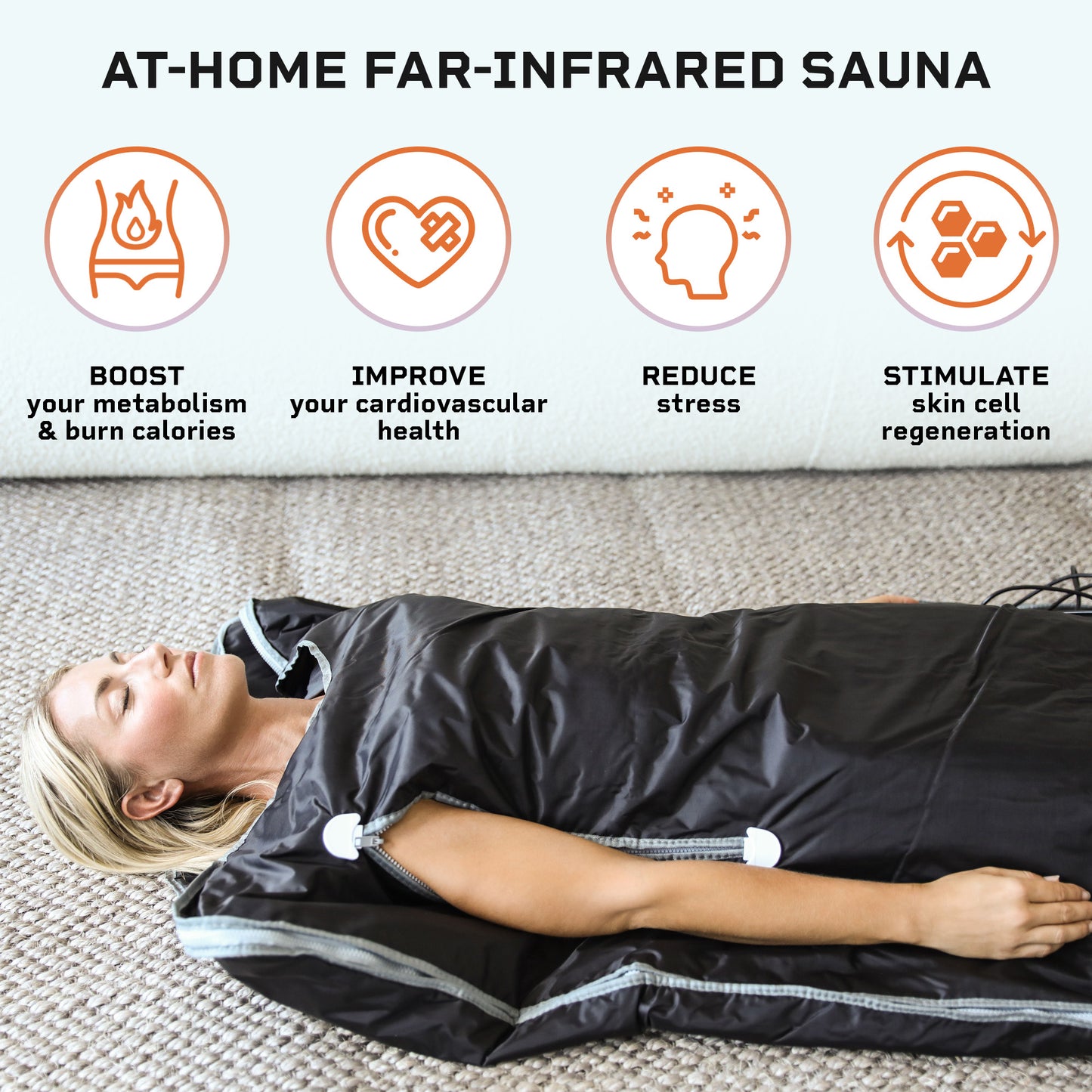 LifePro Sauna Blanket for Detoxification - Portable Far Infrared Sauna for Home Detox Calm Your Body and Mind