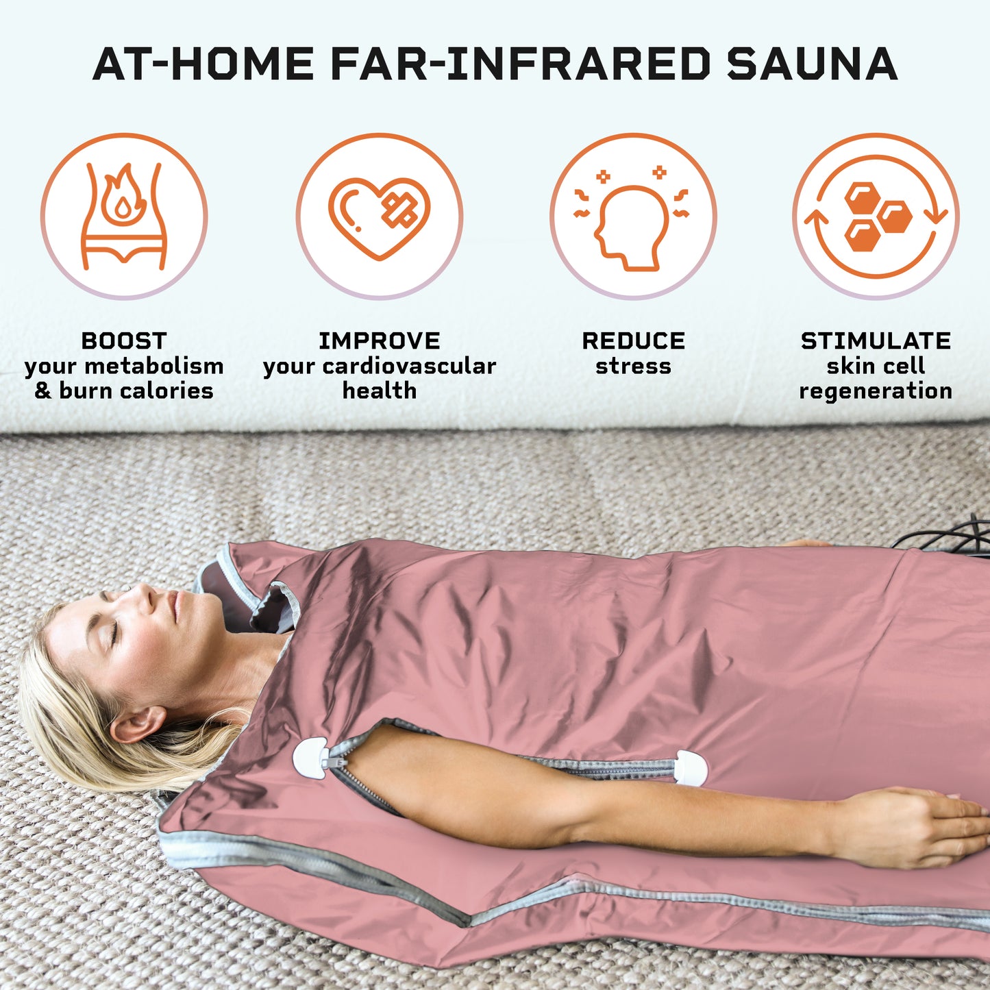 LifePro Sauna Blanket for Detoxification - Portable Far Infrared Sauna for Home Detox Calm Your Body and Mind