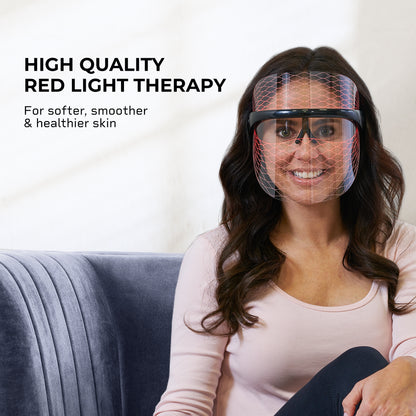 LifePro LED Face Mask Light Therapy - Led Facial Mask for LED Light Face Therapy - An LED Light Mask for Face & Neck Skincare - Truly Portable LED Light Therapy for Face Light Therapy