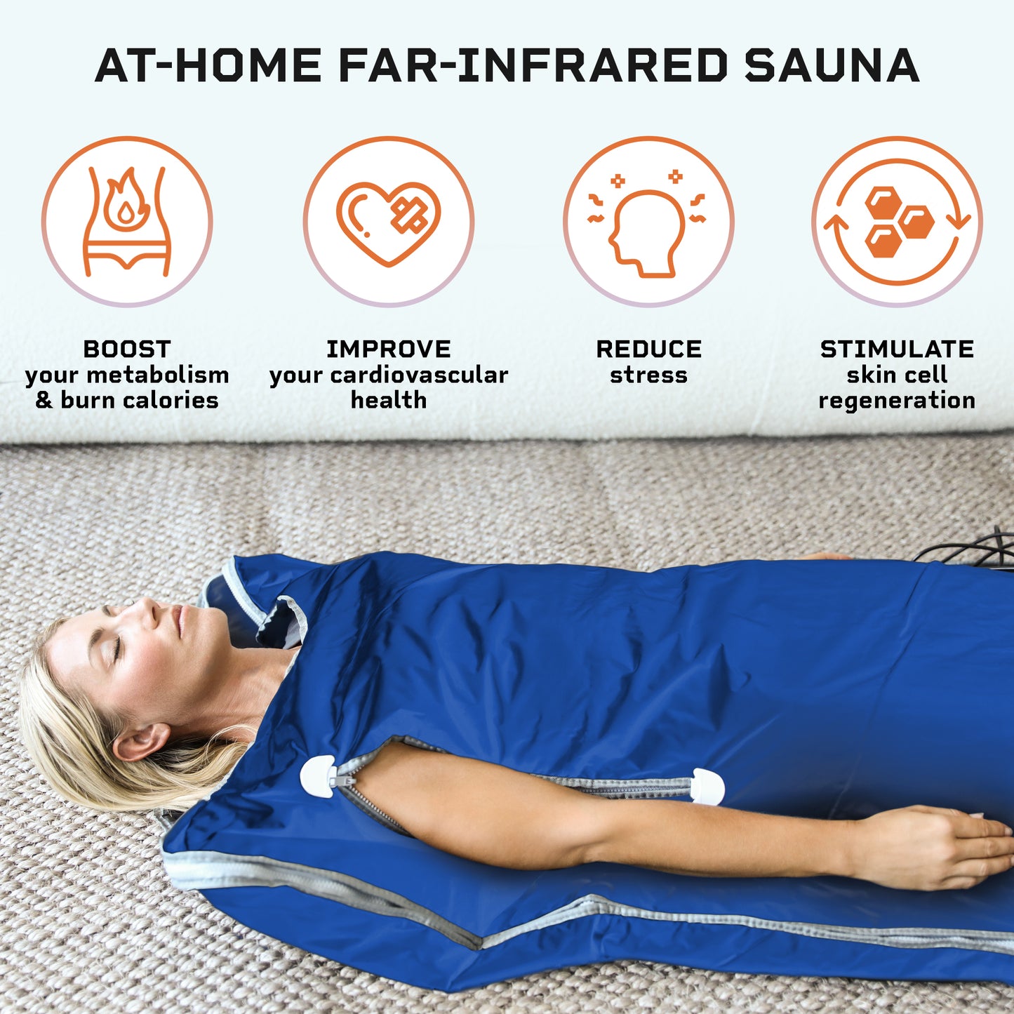 LifePro Sauna Blanket for Detoxification - Portable Far Infrared Sauna for Home Detox Calm Your Body and Mind