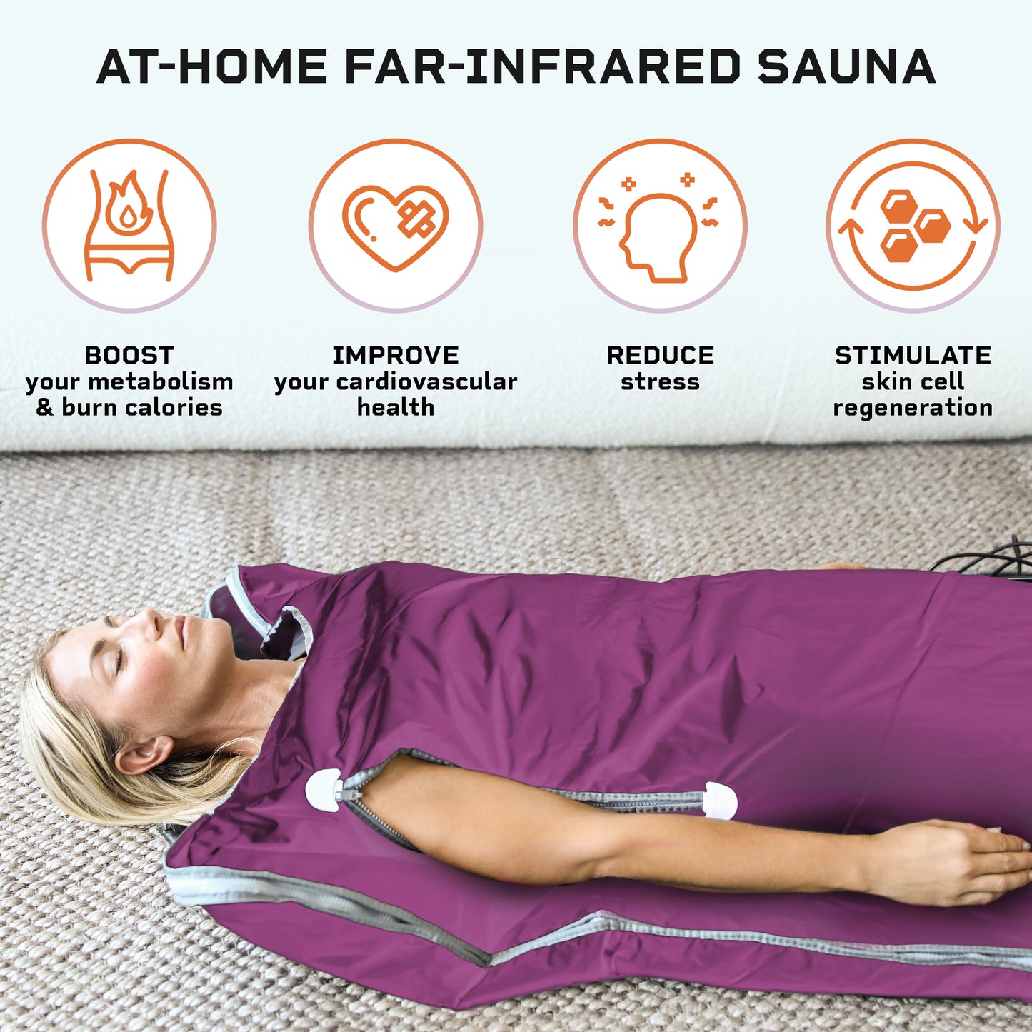 LifePro Sauna Blanket for Detoxification - Portable Far Infrared Sauna for Home Detox Calm Your Body and Mind