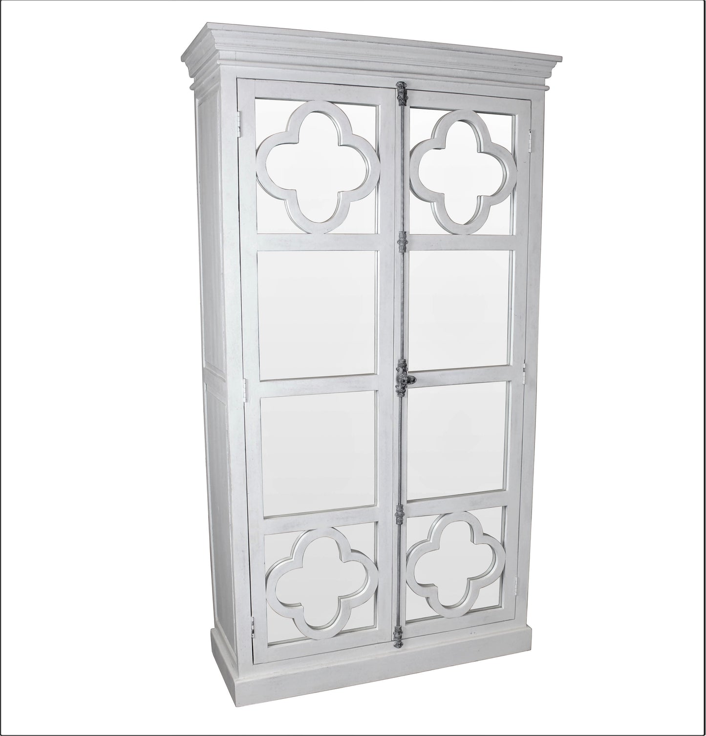 Maya Quatrefoil Vitrine China Cabinet CLOSE-OUT