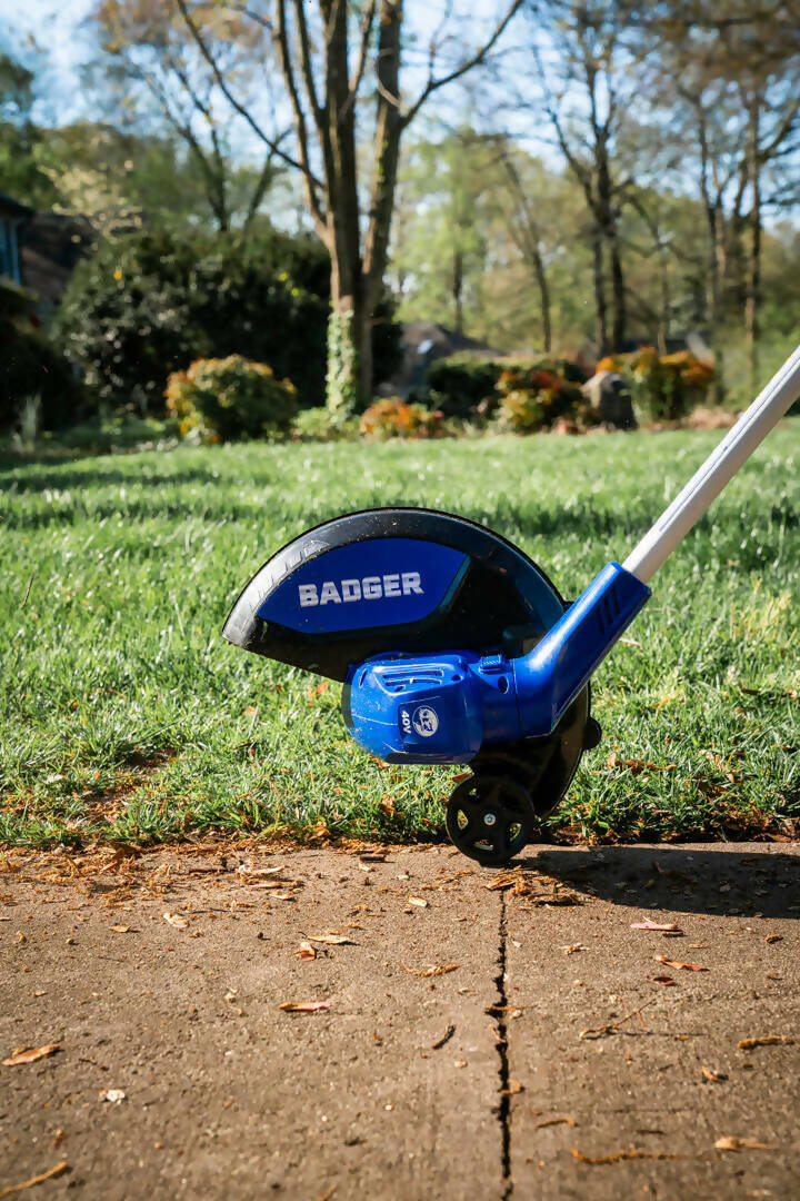 Wild Badger Power Cordless 40 Volt Front-Mount Trimmer/Edger, Includes 2.0 Ah Battery and Clip-on Charger