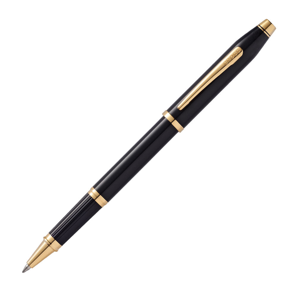 Cross Century II® Black Lacquer with 23KT Gold Plated Appointments Selectip Rollerball Pen