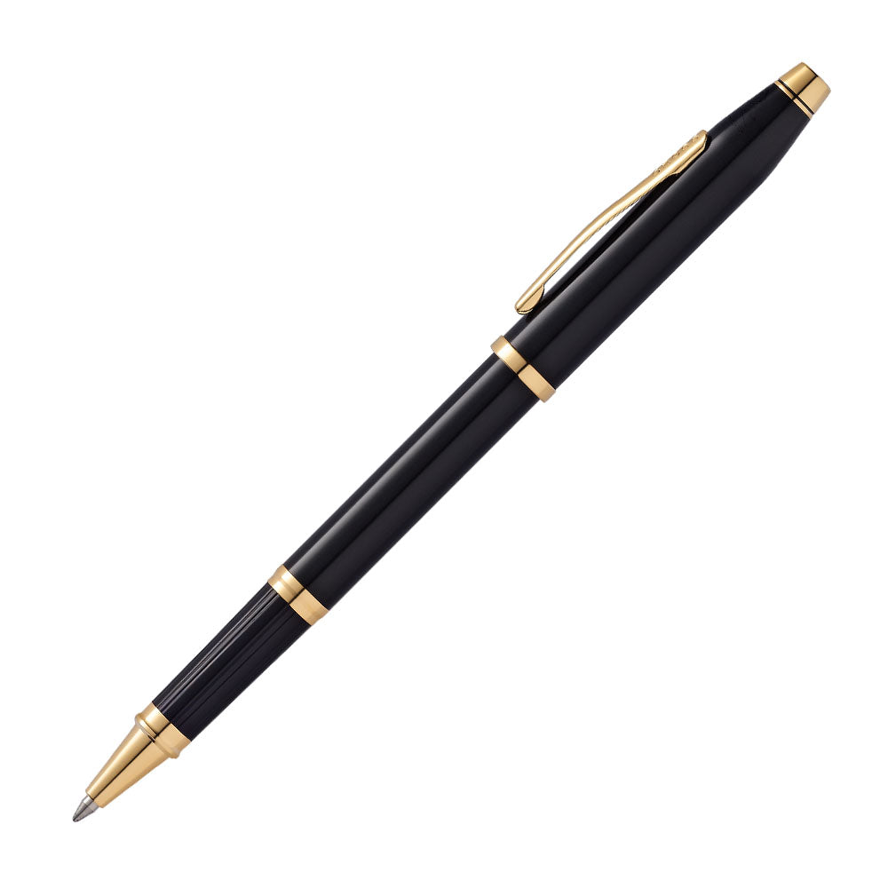 Cross Century II® Black Lacquer with 23KT Gold Plated Appointments Selectip Rollerball Pen