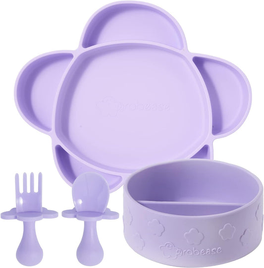 4-Piece Self-Feeding Set - Lavender