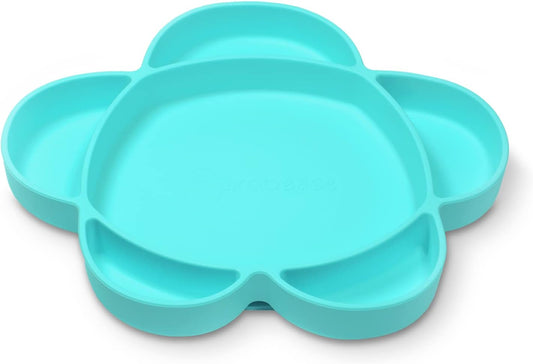 Baby Silicone Feeding Cloud Plate - Teal