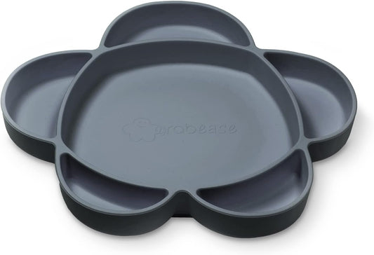 Baby Silicone Feeding Cloud Plate - Gray