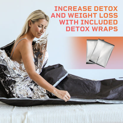 LifePro Sauna Blanket for Detoxification - Portable Far Infrared Sauna for Home Detox Calm Your Body and Mind