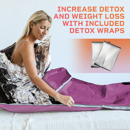 LifePro Sauna Blanket for Detoxification - Portable Far Infrared Sauna for Home Detox Calm Your Body and Mind