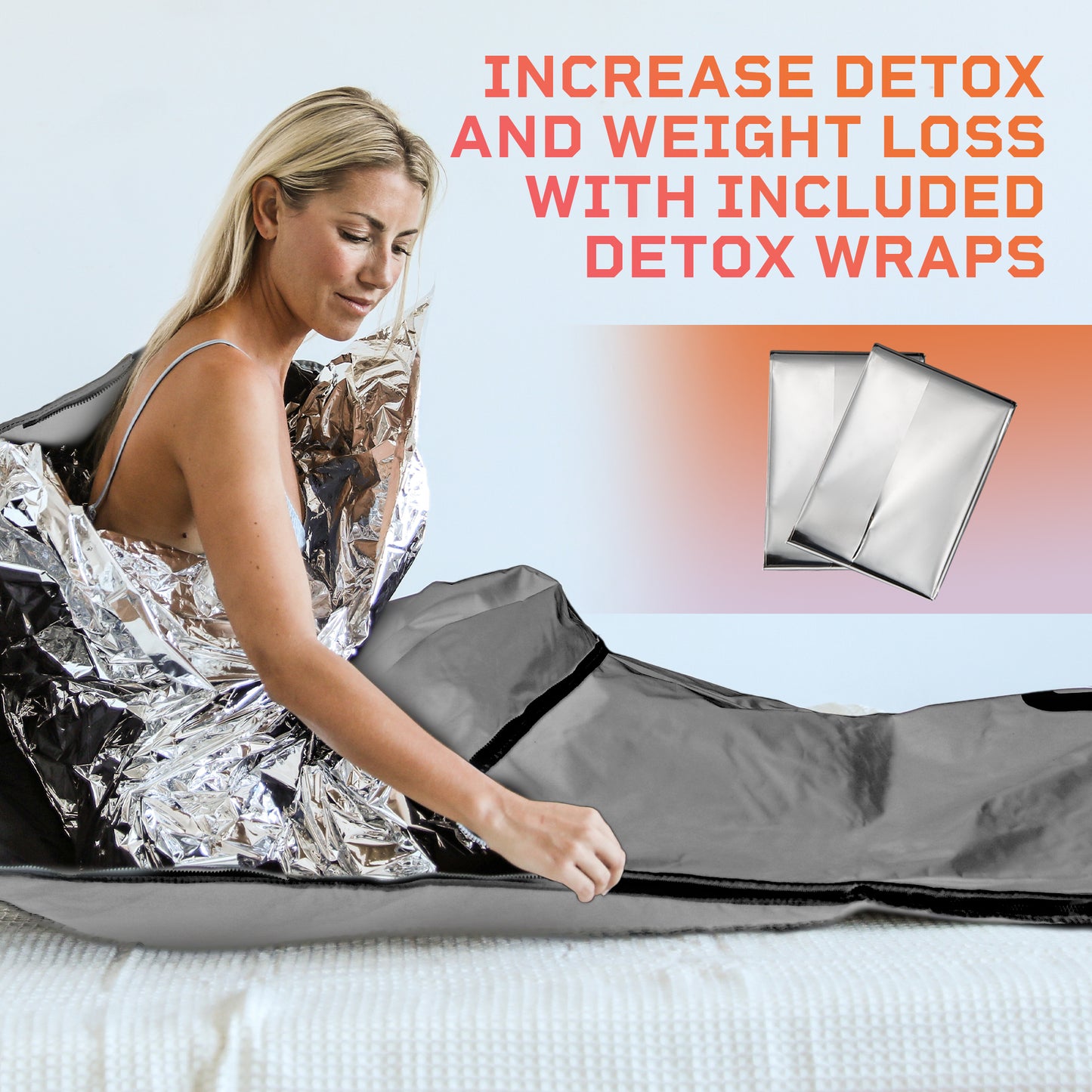 fePro Sauna Blanket for Detoxification - Portable Far Infrared Sauna for Home Detox Calm Your Body and Mind