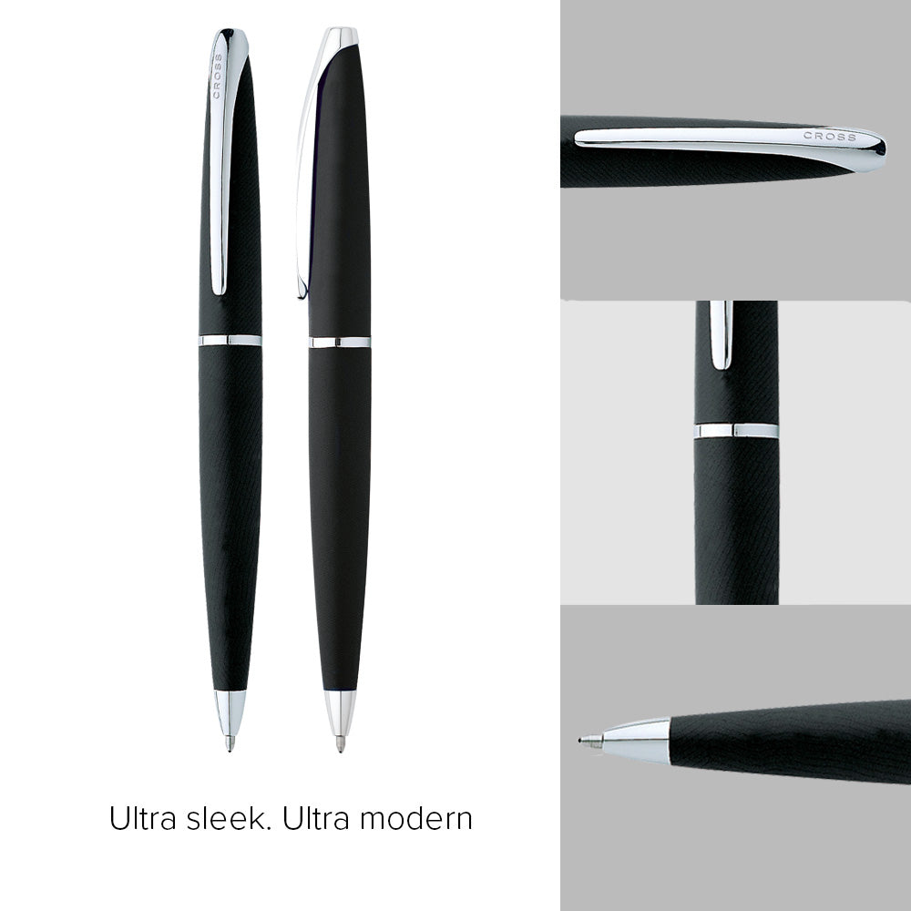 Cross ATX® Basalt Black with Polished Chrome Appointments Ballpoint Pen