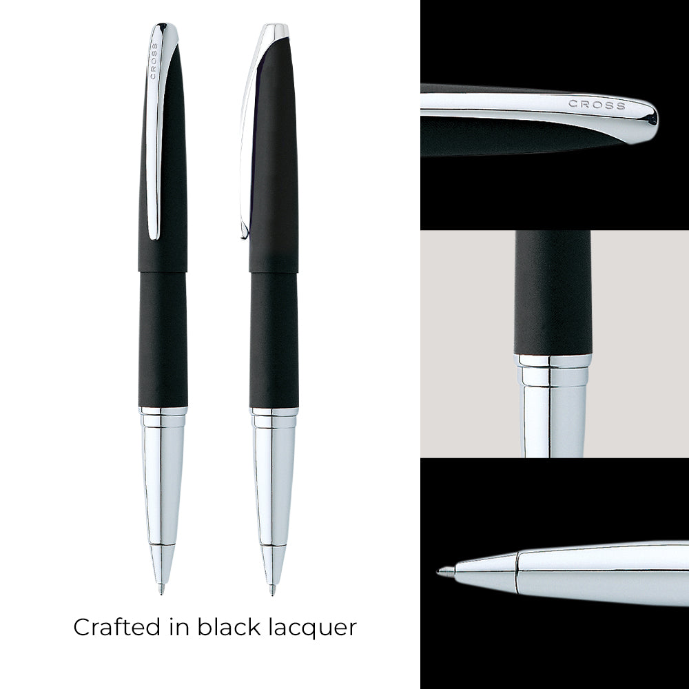 Cross ATX® Basalt Black with Polished Chrome Appointments Selectip Rollerball Pen