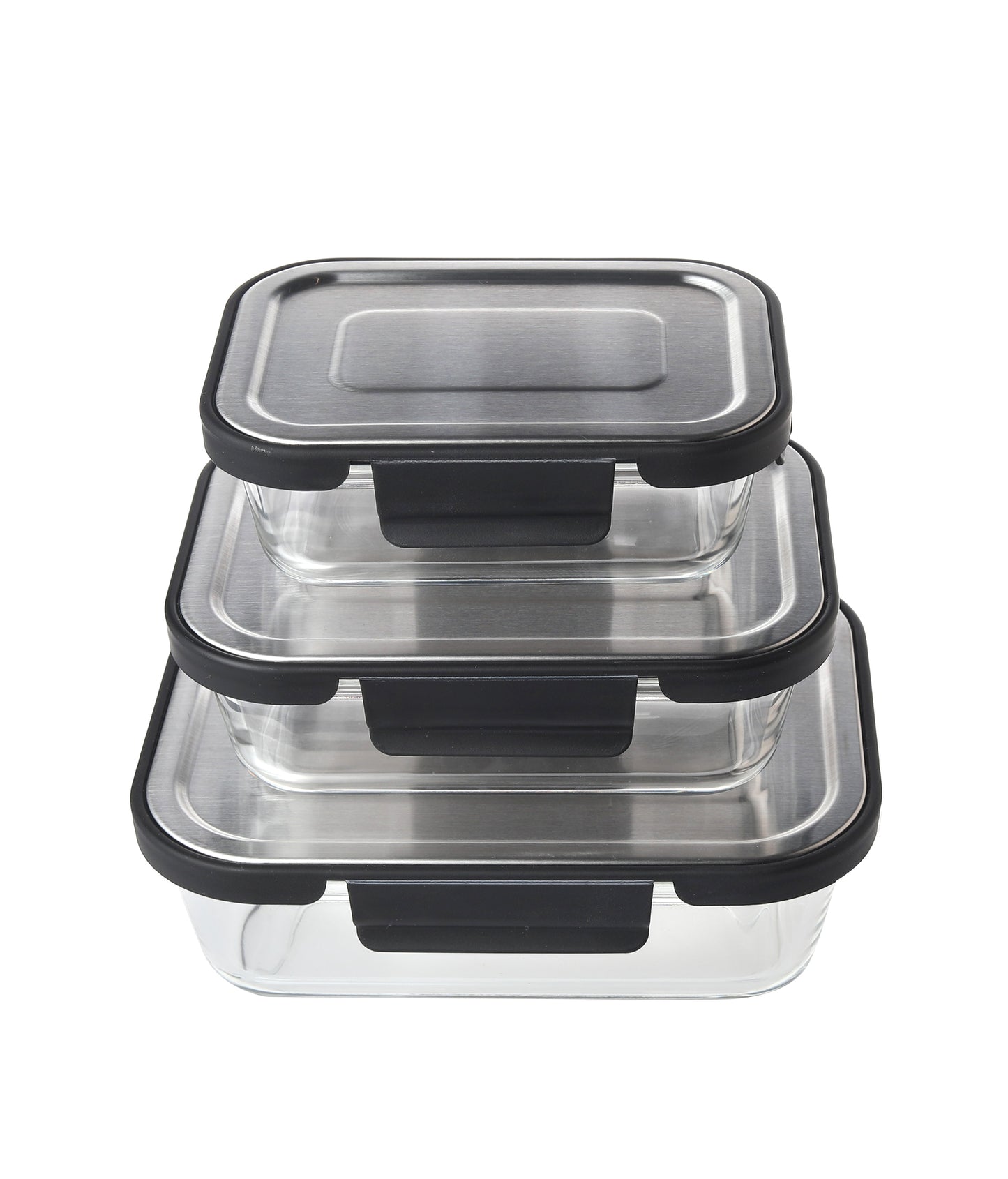 Delight King Glass Food Storage Containers – Set of 3 Glass Meal Prep Containers – Multipurpose Food Storage Containers with Lids Airtight – Eco-Friendly and Reusable Meal Prep Container Glass