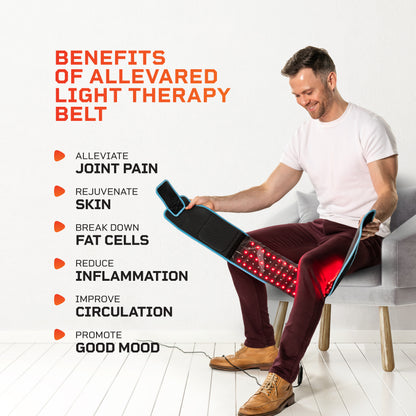 Lifepro Red Light Therapy Belt - Near Infrared Light Therapy & Red Light Therapy for Body, Relaxing Muscle, Inflammation, Improve Circulation - Infrared Therapy or Infrared Light Therapy Device
