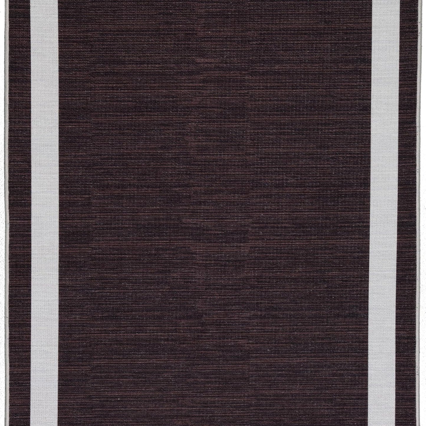 Playa Rug Machine Washable Area Rug With Non Slip Backing - Stain Resistant - Eco Friendly - Family and Pet Friendly - Everest Geometric Modern Bordered Brown&Creme Design