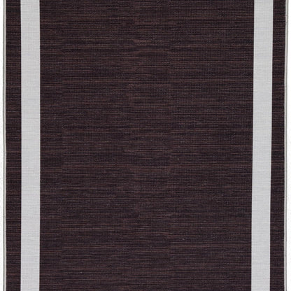 Playa Rug Machine Washable Area Rug With Non Slip Backing - Stain Resistant - Eco Friendly - Family and Pet Friendly - Everest Geometric Modern Bordered Brown&Creme Design