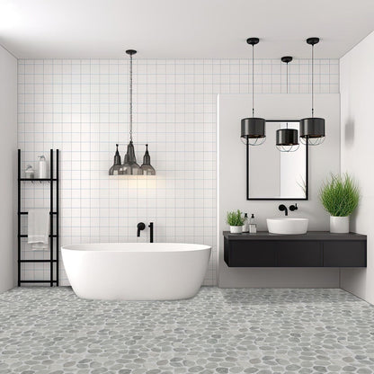 Slice Carrara Mosaic Wall & Floor Tile ( $17.31/sq.ft)