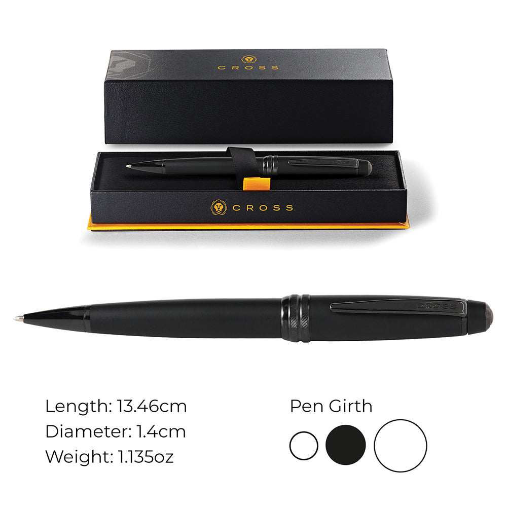 Cross Bailey™ Matte Black Lacquer with Polished Black PVD appointments Ballpoint Pen