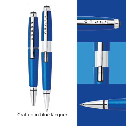 Cross Edge™ Nitro Blue with Polished Chrome Appointments Selectip Rollerball Pen