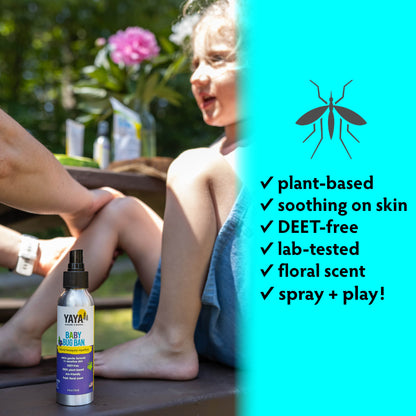 Baby + Kids Spf 50 Mineral Sunscreen 3oz + Baby Bug Ban 4 oz Repellent Bug Spray