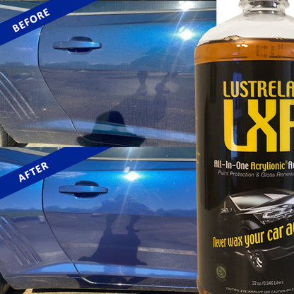 LustreLab LXR All-In-One Acrylionic Auto Car Wash and Wax, Replaces 5 Different Car Care Products and Renews your Vehicles Clear Paint Protective Coating, 1 Quart (32oz)