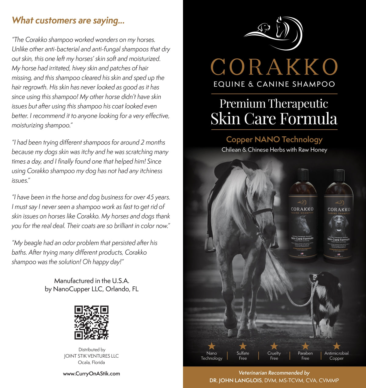 16oz Equine Corakko Shampoo