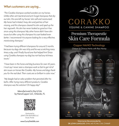 16oz Equine Corakko Shampoo