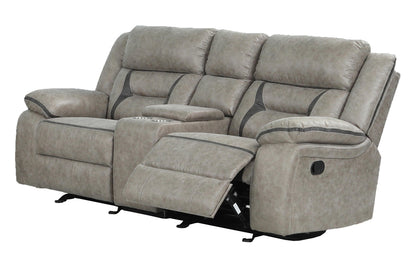 Denali Reclining 2PC sofa set with, Glider Reclining LoveSeat made with high performance fabric including inbuilt USB