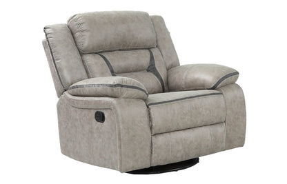 Denali Chair With Faux Leather in Gray