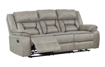 Denali Reclining 2PC sofa set with, Glider Reclining LoveSeat made with high performance fabric including inbuilt USB