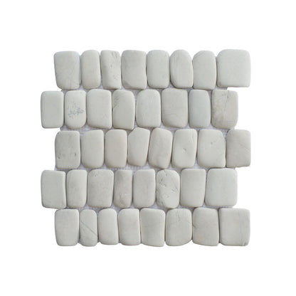 Canine White Natural Stone Mosaic Wall & Floor Tile