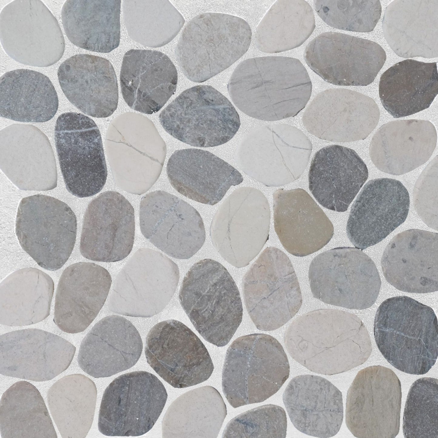Cloud Sliced Pebble Mosaic Wall & Floor Tile